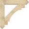 Ekena Millwork Merced Arts and Crafts Rough Sawn Bracket w/ Offset Brace, Douglas Fir, 8"W x 42"D x 42"H BKT0806X42X42MRC03RDF - alternate 3